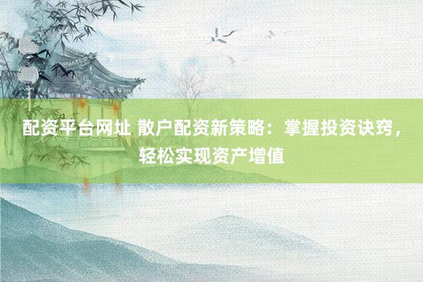 配资平台网址 散户配资新策略：掌握投资诀窍，轻松实现资产增值