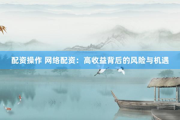 配资操作 网络配资：高收益背后的风险与机遇