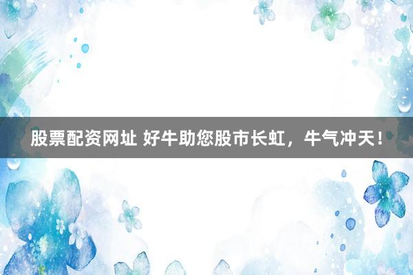 股票配资网址 好牛助您股市长虹，牛气冲天！