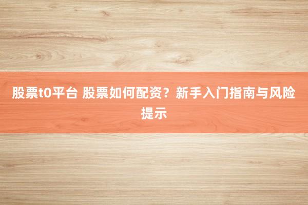股票t0平台 股票如何配资？新手入门指南与风险提示