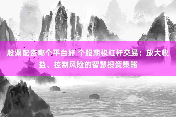 股票配资哪个平台好 个股期权杠杆交易：放大收益、控制风险的智慧投资策略