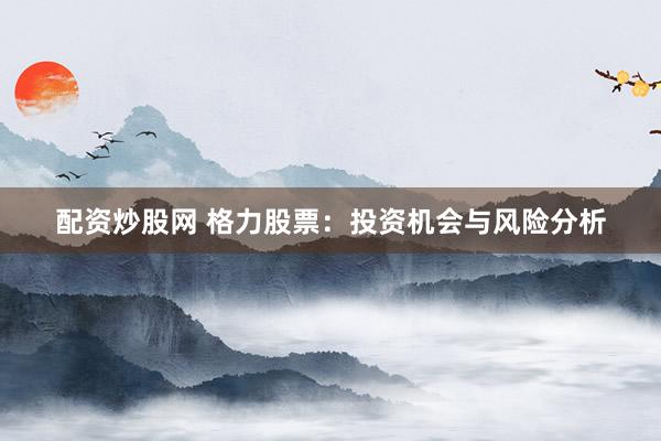 配资炒股网 格力股票：投资机会与风险分析