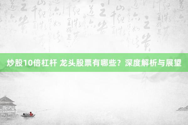炒股10倍杠杆 龙头股票有哪些？深度解析与展望